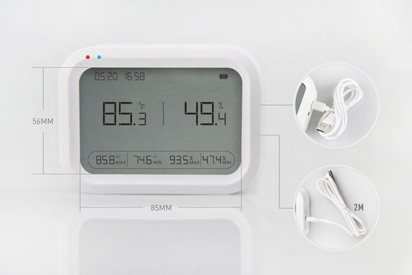 Wireless ultra low temperature and humidity data logger