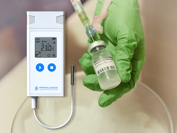 External Probe Dry Ice Temperature Data Logger