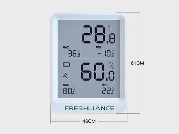 Freshliance Bluetooth Multiple-use Thermometer Hygrometer with LCD screen,  Wireless Digital Humidity Temperature Monitor Sensor with Smart APP Alarm,  online Data Storage Export, for Freezer Greenhouse - Yahoo Shopping