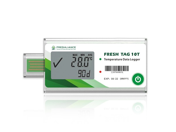 Fresh Tag 10 T/TH Single Use Temperature/Humidity Data Logger