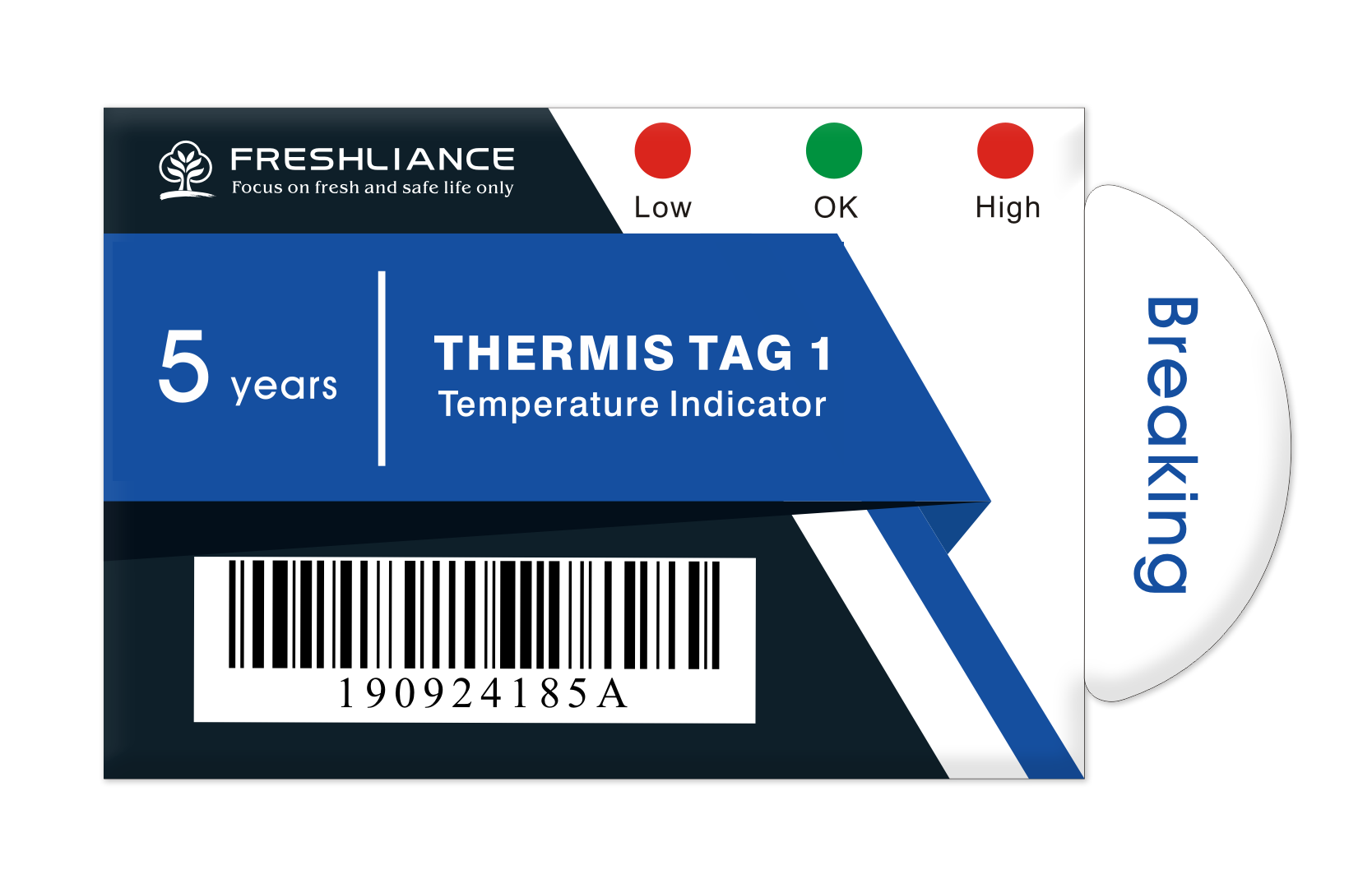 Thermis Tag Time Temperature Indicator With Led For Medical Use