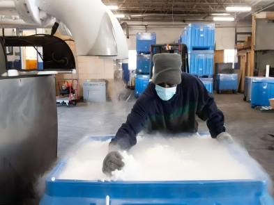 Temperature monitoring of dry ice transportation Dry ice Ultra low temperature d