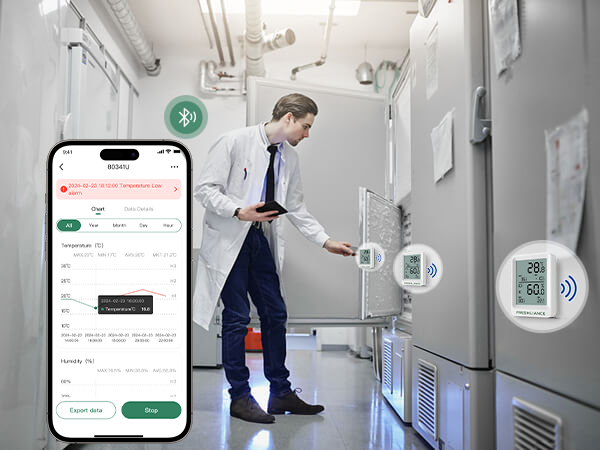 BlueTag TH20 Bluetooth Temperature and Humidity Data Logger