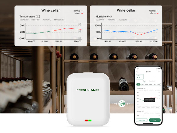 BlueTag TH10 Bluetooth Temperature Humidity Data Logger