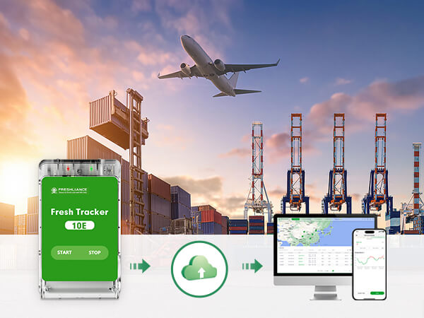 Fresh Tracker 10E 4G Data Logger for Temperature and Geolocation Monitoring