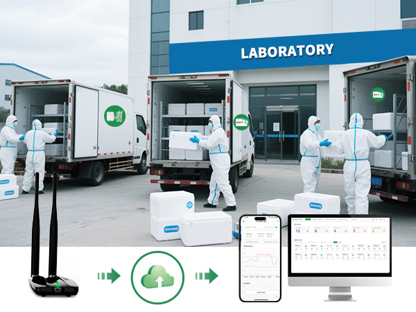 G100 WiFi Bluetooth Gateway for Supply Chain Management Temperature Monitoring