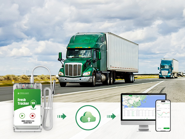 Fresh Tracker 10E 4G Data Logger for Temperature and Geolocation Monitoring