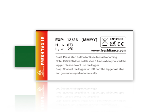 Fresh Tag 1E Single Use USB Temperature Data Logger