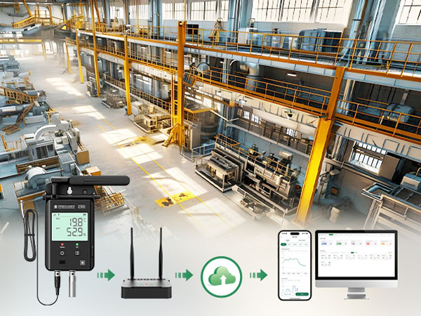 LT200 LoRa-Based Wireless Environmental Real-time Data Logger for Large Facilities