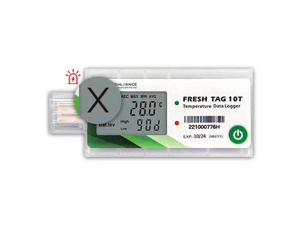Fresh Tag 10T Configurable Single Use Temperature Data Logger