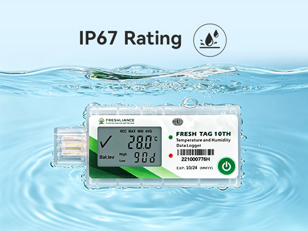 Fresh Tag 10TH Temperature and Humidity Data Logger