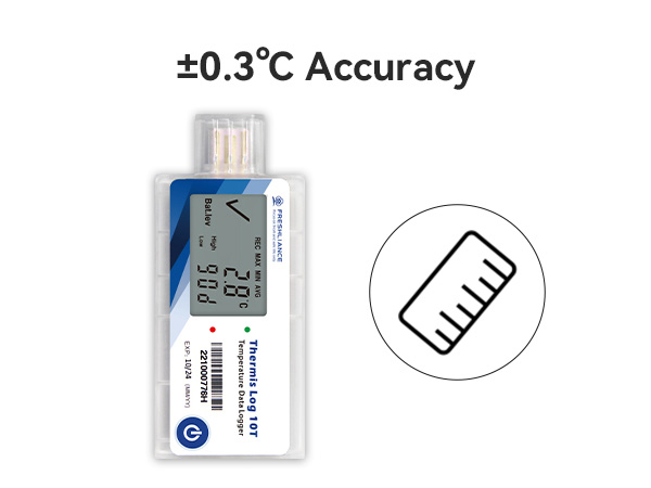 Thermis Log 10T Single Use USB Temperature Data Loggers