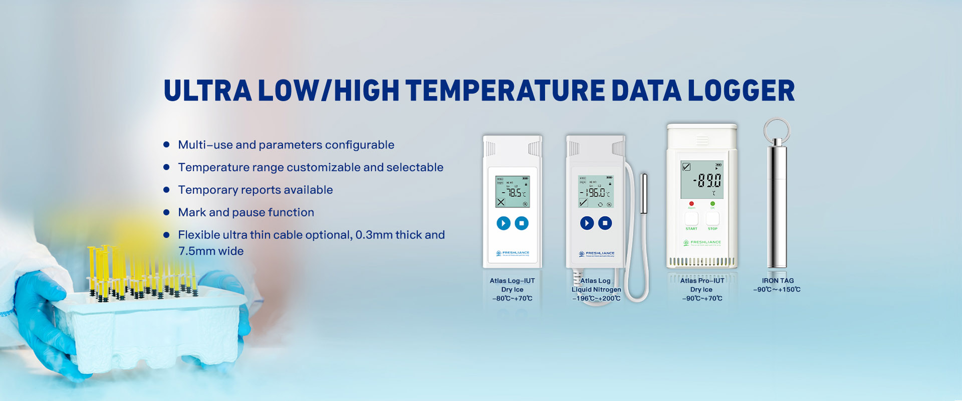 Ultra Low/High Temperature Data Logger
